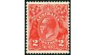 SG99ab. 1930 2d Golden Scarlet. 'No Watermark'. Superb fresh min