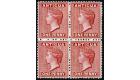 SG13w. 1872 1d Lake 'Watermark Inverted' Choice superb fresh min
