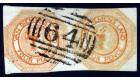 SG11. 1854 4d Dull orange. Superb fine used pair...
