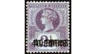 SG4a. 1887 40pa on 2 1/2d Purple/blue 'Surcharge Double'. Superb