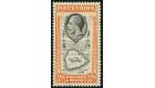 SG24a. 1934 2d Black and orange. 'Teardrops Flaw'. Superb fresh 