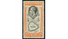 SG24a. 1934 2d Black and orange. 'Teardrops Flaw'. Superb fresh 