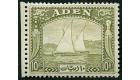SG12. 1937 10r Olive-green. Very fine well centred mint...