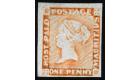 SG17 1857 1d Reddish-brown/grey. Very fine fresh unused...