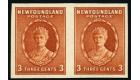 SG211a. 1932 3c Orange-brown 'Imperforate Pair' Brilliant U/M mi