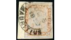 SG23. 1859 1d Red/bluish Superb used with mostly large margins..