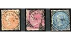 SG Z40,Z42,Z43. 1865-73. All with very fine strizres of Type Z4.