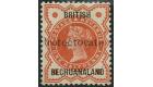 SG55a. 1890 1/2d Vermilion. 'Protectorate Double'. Superb fresh