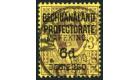 SG9. 1900 6d on 3d Purple/yellow. Superb fine used...