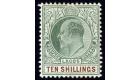 SG63. 1904 10/- Green and brown. Superb fresh mint...