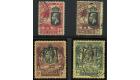SG118-121. 1922 Set of 4. Superb used...