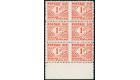 SG D1a. 1961 1d Vermilion. Postage Due. 'Imperforate Between, Ho