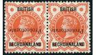 SG54a. 1890 1/2d Vermilion. 'Overprint Inverted'. Choice superb 