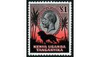 SG123. 1935 £1 Black and red. Very fine fresh U/M mint...