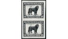 SG216a. 1932 14c Black. 'Imperforate Pair'. Brilliant U/M mint..