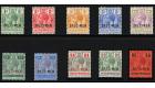 SG101s-110s. 1913 Set of 10 'SPECIMEN'. All showing constant var