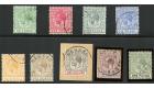 SG81-89. 1912 Set of 9. Very fine used...