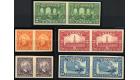SG266-270 Variety. 1927 Set of 5 'IMPERFORATE PAIRS' U/M mint...