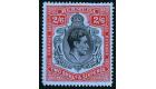 SG117ad. 1942 2/6 Black and red/grey-blue 'Broken top right scro
