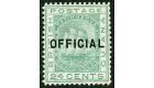 SG O12. 1877 24c Green. 'OFFICIAL'. Brilliant fresh perfectly...