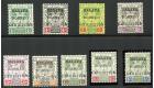SG30-38. 1922 Set of 9. Brilliant fresh mint...