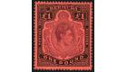 SG121ba. 1843 £1 Pale purple and black/pale red  'E R' Joined..