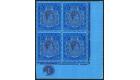 SG116ce. 1942 2/- Purple and blue/deep blue 'Broken lower right 