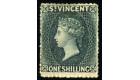 SG9. 1866 1/- Slate-grey. Very fine well centred mint...