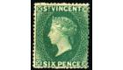 SG19b. 1875 6d  Deep blue-green. Superb fresh mint with beautifu