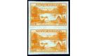 SG231a. 1933 10c Orange-yellow 'Imperforate Pair'. Brilliant U/M