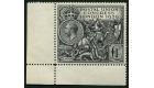 SG438 1929 £1 Black. Choice frest U/M corner sheet marginal...