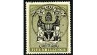 SG28. 1895 5/- Black and olive. Choice superb fine used..