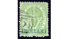 SG27 1868 $1 Green. Very fine well centred used...