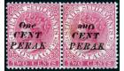 SG29a. 1886 1c on 2c Pale rose. 'One' Inverted. Superb fresh min