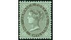 SG54a. 1910 1/- Black/green. '$' for 'S' in 'Shilling'. Superb f