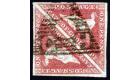 SG5a. 1858 1d Rose. Superb used pair with excellent colour...