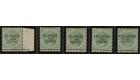 SG44-48. 1891 Set of 5 surcharges, superb fresh mint...