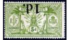 SG30a. 1921 1d on 5d Sage-green. 'Surcharge Inverted'. Superb mi