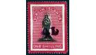 SG42a. 1888 4d on 1/- Black and rose-carmine. 'SURCHARGE DOUBLE'