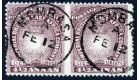 SG11ac. 1893 4 1/2a Brown-purple 'Imperforate Between, Horizonta