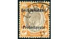 SG F1. 1910 6d Black and brown-orange. Superb fine used...