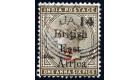 SG64 Variety. 1895 2 1/2 on 1 1/2a Sepia No fraction bar amd 's'