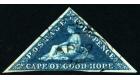 SG6. 1855 4d Deep blue. Superb used with part of Town Dated Canc