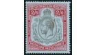 SG94b. 1913 2/6 Black and red/blue. 'Broken crown and scroll'. S