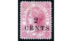 SG25a. 1888 2c on 6d Rose 'Surcharge Double' Very fine fresh wel