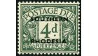 SG D6. 1951 4d Dull grey-green. Brilliant fresh U/M mint...