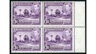 SG317a. 1951 $1 Bright violet. Brilliant fresh U/M mint block of
