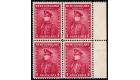 SG224 Variety. 1932 4c Carmine 'Watermark S1deways'.Brilliant U/