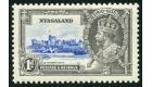 SG123m. 1935 1d Ultramarine and grey. 'Bird by turret'. Very fin