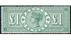 SG212. 1891 £1 Green. Choice brilliant fresh mint...